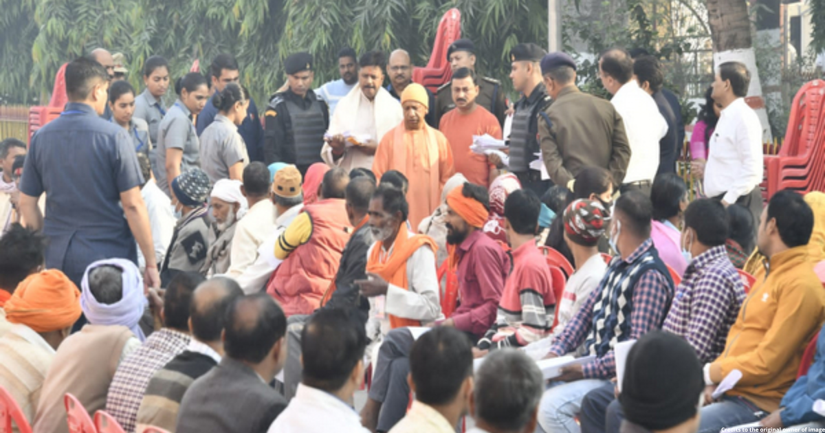CM Yogi interacts with people at 'Janata Darshan', assures to resolve issues on priority